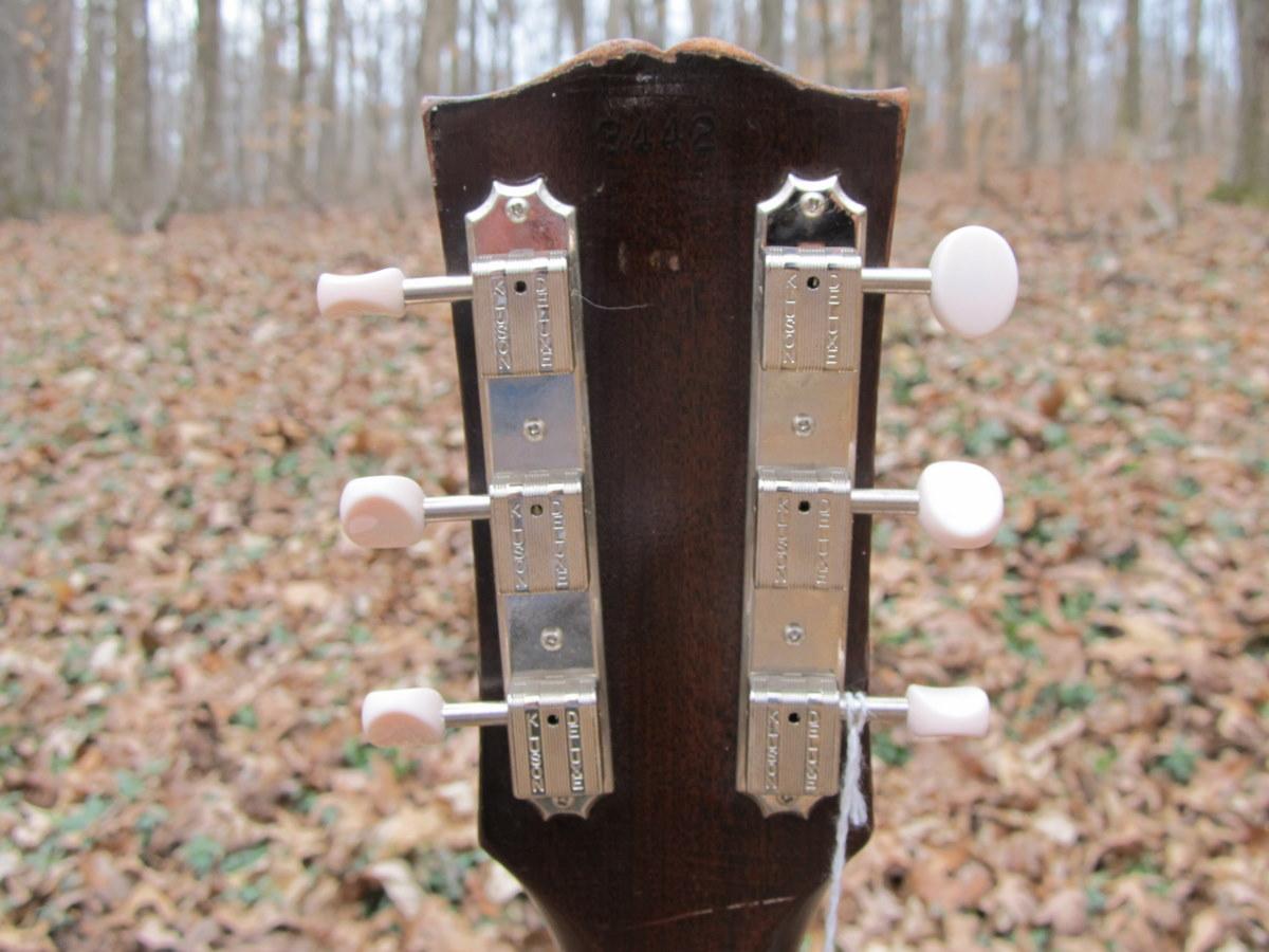 [1961 Gibson J-50 Headstock Rear]